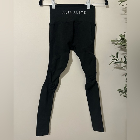Alphalete Black Compression Leggings‎ Size Small - Picture 1 of 5